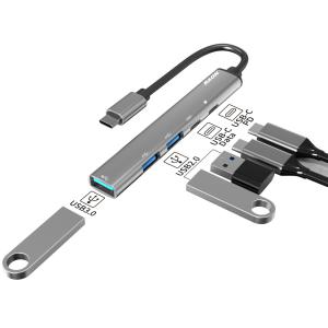 라온 RUH-U500C C타입 5포트 멀티 허브 USB 3.0 PD 고속충전기 HUB OTG허브