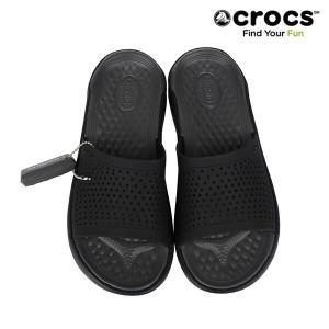 크록스 CROCS 당일발송 라이트라이드 슬라이드 205183-0DD 블랙