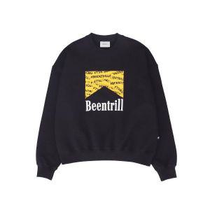 [매장정품] 빈트릴 BEENTRILL NEWYORK 스폰서 오버핏 맨투맨블랙