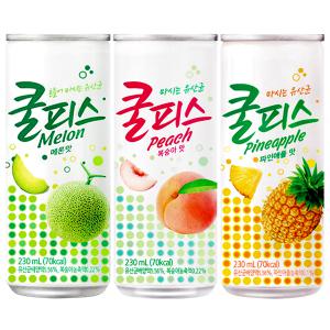 동원 쿨피스 파인애플맛 복숭아맛 메론맛 230ml 30캔