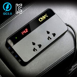 카모아 듀얼 퀵차지 QC3.0 차량용 스마트 파워 인버터(CMA-2254) 12V 220V 200W 변압기 USB 충전기 노트북