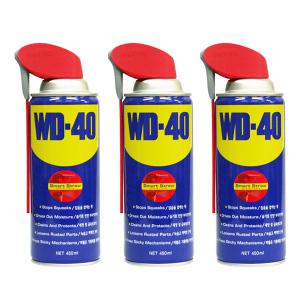 방청제 WD-40 대용량450ml*3개 다목적 유방정체 윤활방청제 WD40 녹 방지 제거 부식방지 잡음 제거