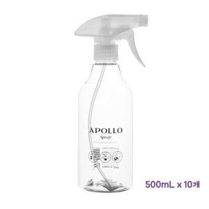 투명 스프레이 분무기 500mL 10개 묶음 용량눈금 클리어분무기 공병분무기 물분무기 물뿌리개