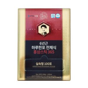 고철남 짜먹는6년근 하루한포 전체식 홍삼스틱365 실속형, 10g, 100포