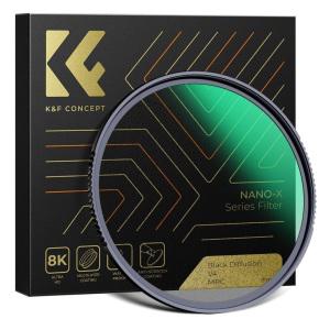 KnF 62mm NANO-X 블랙미스트 디퓨전 (1/4) 필터 - 8K AGC Glass - Black Mist Diffusion Soft Focus Filter