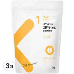 레인보우샵 과탄산소다 프리미엄 3kg, 3개 one option