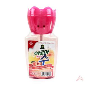 대용량 다용도 방향제 아로마수 피치 400ml 실내 화장실 신발장