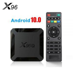 TV 셋톱 박스 스마트 수신기 OTT X96Q 안드로이드 10 2GB 16GB Allwinner H313 쿼드 코어 4K 60fps 와이파