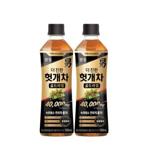 광동제약 남 더진한 헛개차 골드라벨 500ml×12개 프리미엄 발명특허 헛개나무농축액 40