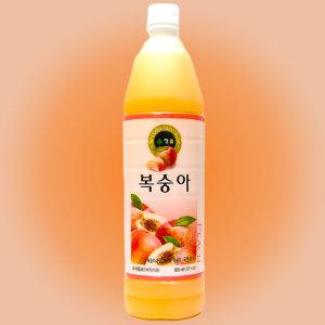 청솔 복숭아 875ml 농축 음료 에이드 베이스 시럽