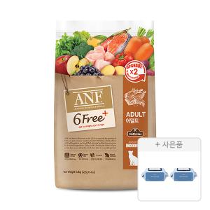 ANF 6free 플러스 인도어 캣 어덜트, 5.6kg, 1개 + 물티슈, 70매, 2개