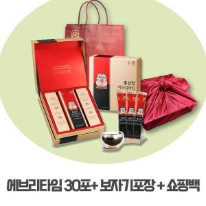 [정관장] 홍삼정 에브리타임 10ml*30포 자주색보자기포장, 쇼핑백포함