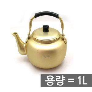 제이제이몰 양은 주전자 1L 황주전자 막걸리 반죽 통 주방 냄비 사발 리터 노란주전자 술집 식당 가게