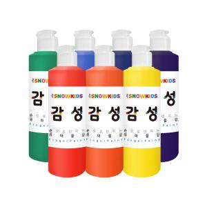 [SNOWKIDS] 감성물감140ml 7색 레인보우세트 유아물감