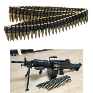 모형 탄띠 더미탄 람보 코스프레 7.62mm m60 bullet 링크탄 기관총 탄모형 엑스반도 밀리터리