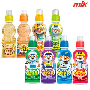 뽀로로 6종 235ml x 12페트/24페트 [딸기맛/밀크맛/바나나맛/블루베리맛/사과맛/샤인머스켓/워터젤리]