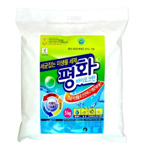 평화테크 5kg/평화 바이오크린/em 세제/유산균/미생물 세제/악취제거/세탁/빨래