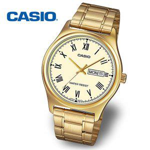 [카시오][정품] CASIO 카시오 MTP-V006G-9B 남성 금장 정장 메탈시계