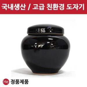 국산 도자기 단지 천목단지 600g 경옥고 꿀 소금 된장 고추장 항아리 선물