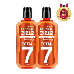 [엘지생활건강]페리오토탈7 가글 760ml(후레쉬) x 2개