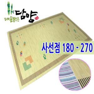 [대숲소리]사선점무늬 거실용(180-270) 담양대자리