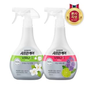 샤프란케어 데오엑스 섬유탈취제 500ml X 2개 [버베나 자스민]택1