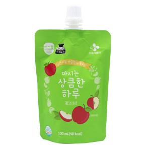 CJ 이츠웰 아이누리 마시는 상큼한하루 유기사과 100ml×40개 /