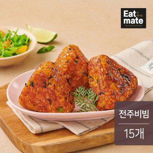 [잇메이트] 닭가슴살 찰현미 구운주먹밥 전주비빔 100gx15팩(1.5kg)