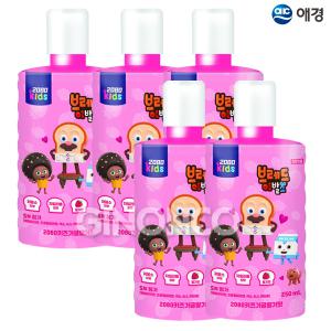 2080 키즈가글 브레드이발소 (딸기맛) 5개 250ml