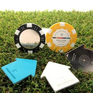 excuve NAME BALLMARKER.나만의 맞춤 볼마커. 이니셜디자인 볼마커  카지노칩 볼마커 2개 5종 클