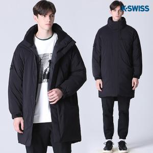 [케이스위스(K-SWISS)] 데니 와펜 심볼 미드 덕다운 패딩 점퍼