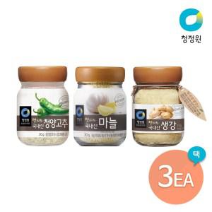 청정원 맛선생 분말 3개 선택(마늘/생강/청양고추)