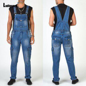 정비복 남자 멜빵바지 데님 점프수트 빅사이즈 3xl 바지 Jumpsuit Mens Overalls 서스펜션 Romper 스탠드