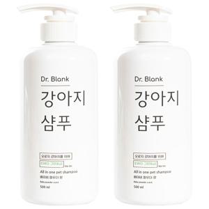 닥터블랭크 강아지 저자극 샴푸 베이비파우더향 500ml, 2개 세트, 1개