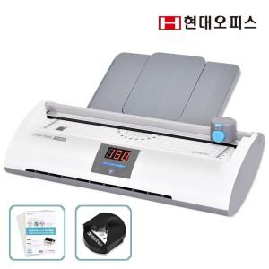 [현대오피스] 멀티 A4 코팅기 PL-3502D+코팅지 20매+코너라운더 올인원 멀티코팅기 자동절전 3단계온도조절