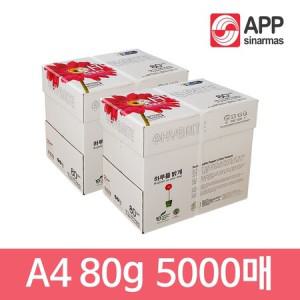 하이브라이트 A4용지 복사용지 80g 2박스 5000매