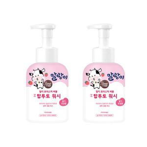 애경 말랑이 밀키 모이스처 버블 탑투토 워시 500ml 딸기우유향 2개