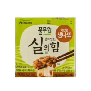 풀무원 우리집국산콩 생나또 (49.5gx2팩) 탕비실 회사 도시락 야식 간식 술안주 1set