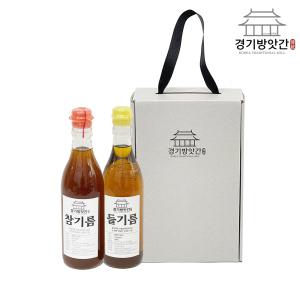 경기방앗간 저온압착방식 방앗간 통깨 진한 참기름 들기름 세트 180ml/350ml(중국산)