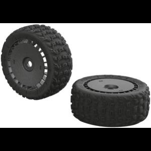 ARRMA Katar T 6S Rc Truck Tires with Foam Inserts 장착(2세트) AR550048 블랙_MC