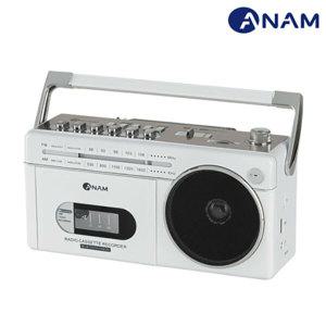 아남 PA-720BT 레트로 카세트플레이어 MP3 라디오 블루투스 스피커 화이트