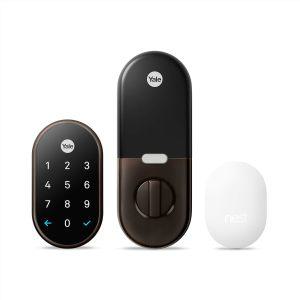 구글 네스트 Google Nest x Yale Lock TamperProof 스마트Lock for Keyless Entry Keypad Deadbolt Front D