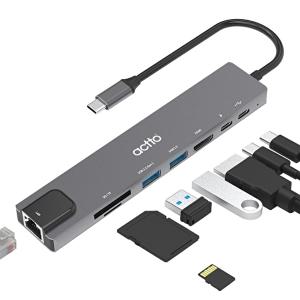 [엑토]엑토 8in1 C타입 HDMI PD충전 랜포트 멀티허브 CRH-24