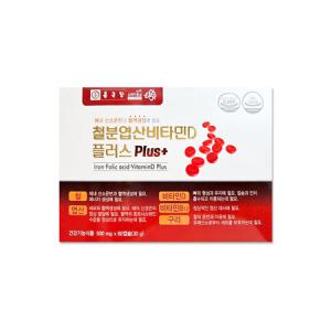 종근당 철분 엽산 비타민D 플러스 500mg 60캡슐 1개 / MJ