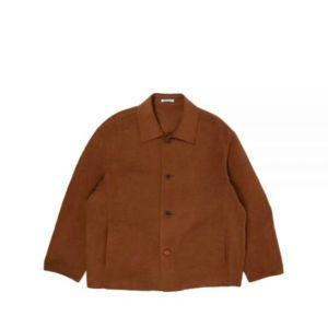 오라리 코튼 MOLE MEON HAND SEWN BLOUSON A23SB02MW 브라운 몰 멜튼 핸드쏘운 블루종 458632