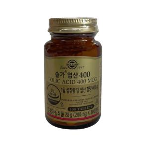 솔가 엽산 400 280mg x 100캡슐 1개 / 써클