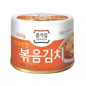 청정원 종가집 볶음김치 캔 160g 36캔