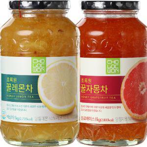 초록원 꿀레몬차 1Kg+꿀자몽차 1Kg