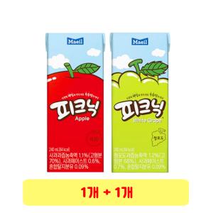 매일유업 피크닉 사과 240ml x 1개 + 청포도 240ml x 1개