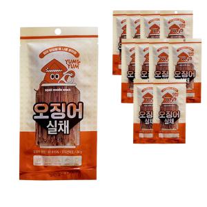 부드러운 오징어 실채 30g x 10봉 야들야들 이카소멘